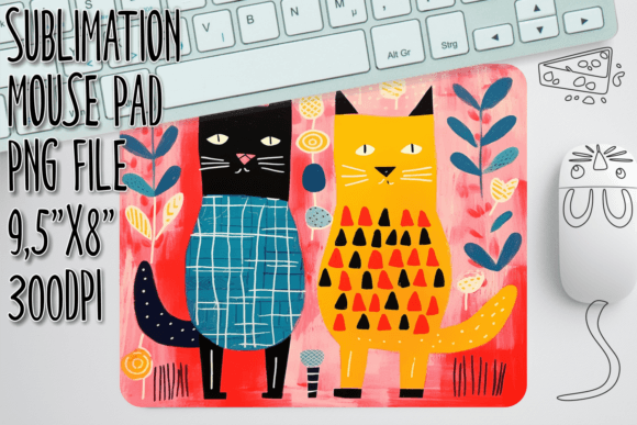 Adorable Cat Poses Mouse Pad Art Review