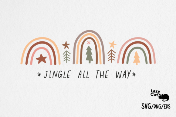 Boho Christmas Rainbows SVG PNG Review