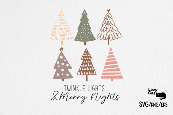 Boho Christmas Trees SVG PNG Review