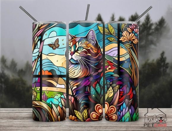 Cat Stained Glass Embroidery Design Review