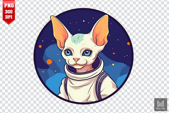 Cute Astronaut Sphynx Cat Clipart Review