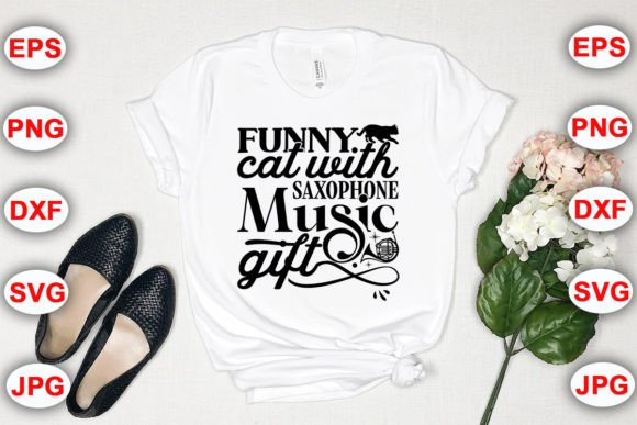 Funny Cat with Saxophone Music Gift Review