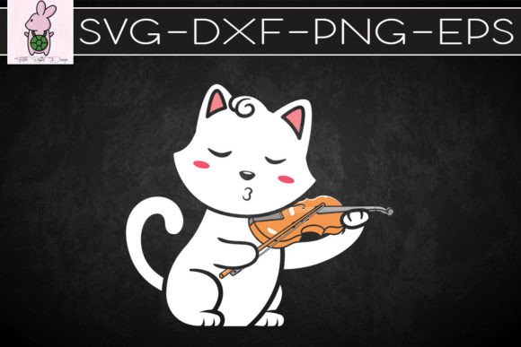 Funny Cute Cat Playing Violin Embroidery Review
