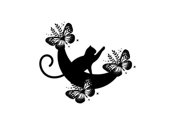 Moon Cat and Butterflies Embroidery Design Review