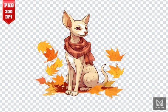 Oriental Shorthair Cat in Autumn Clipart Review