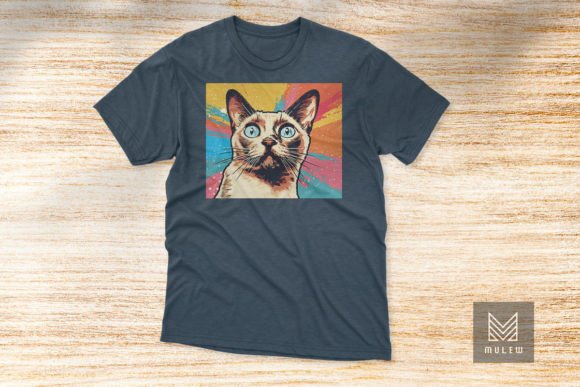 Pop Art Tonkinese Cat T-shirt Design Review