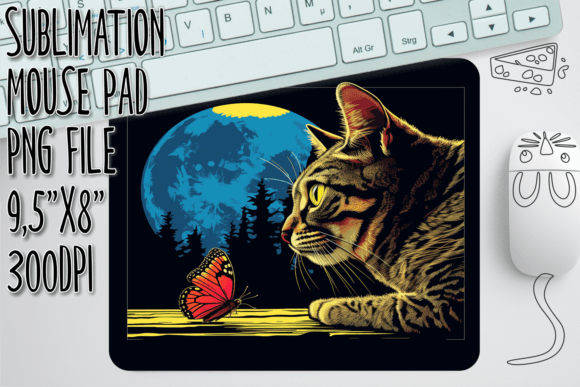 Quirky Cat Humor Mouse Pad Pattern Review