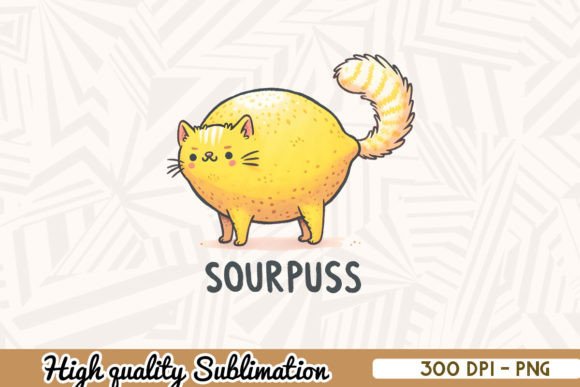 Sour Puss Lemon Cat PNG Review