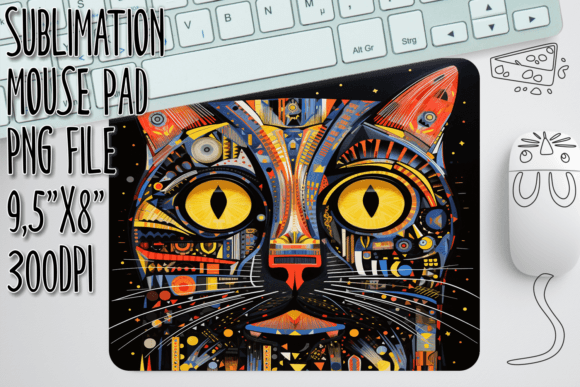 Whimsical Cat Doodles Mouse Pad Design Review